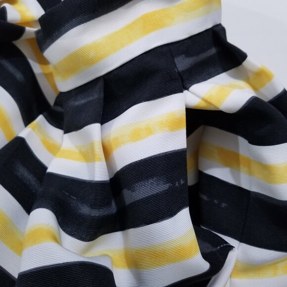 Eva Mendes Flared Skirt, Black & Yellow, size 4 - Picture 10 of 15